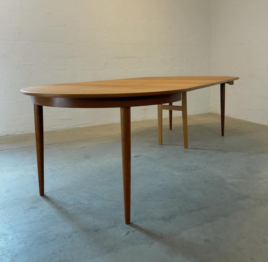 Large Danish teak mid century table. - Mid Century Modern Adelaide